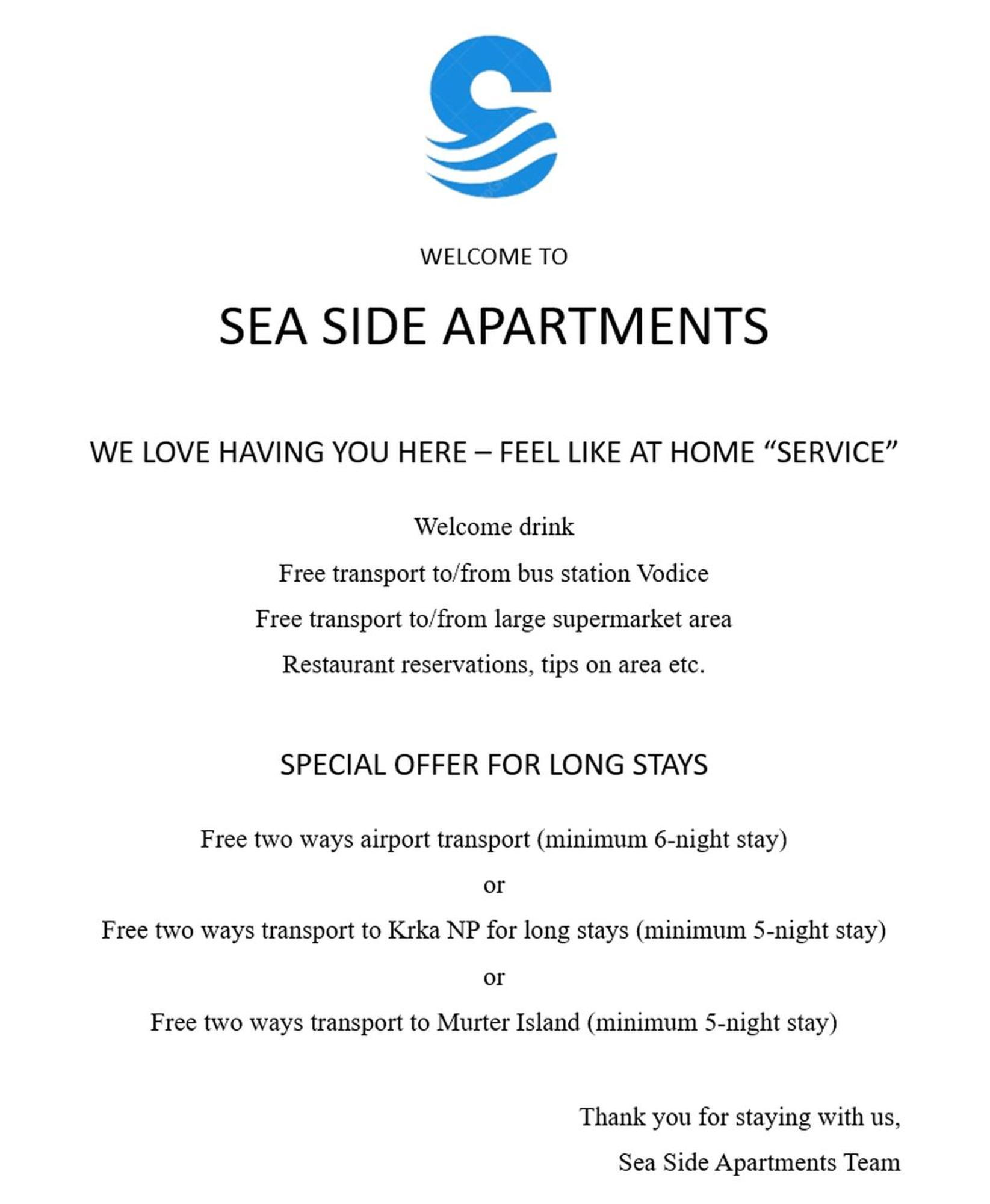 Sea Side Apartments Vodice Exterior photo